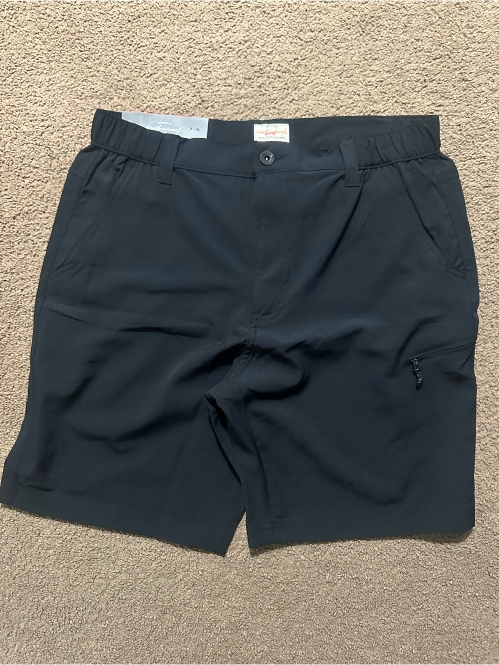 Vintage Black Hybrid Active Shorts